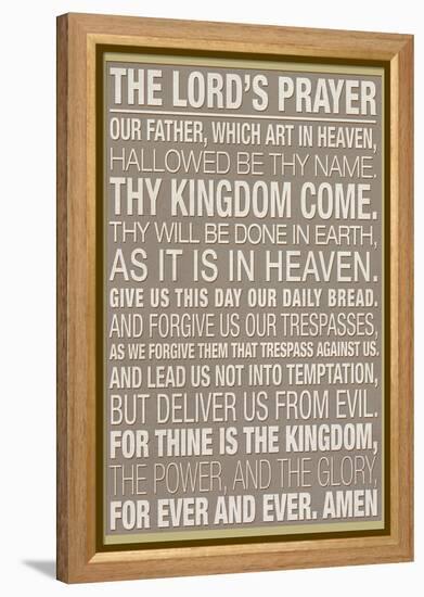 The Lord's Prayer-null-Framed Stretched Canvas