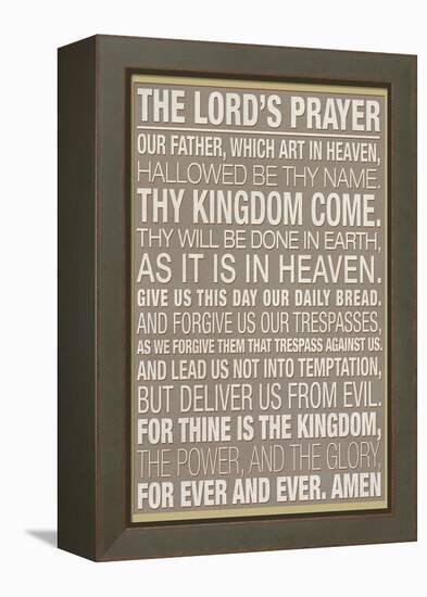 The Lord's Prayer-null-Framed Stretched Canvas