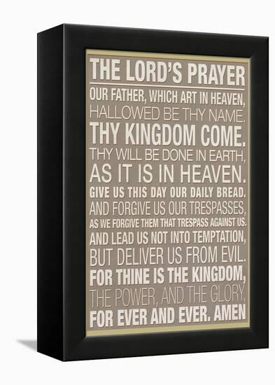 The Lord's Prayer-null-Framed Stretched Canvas