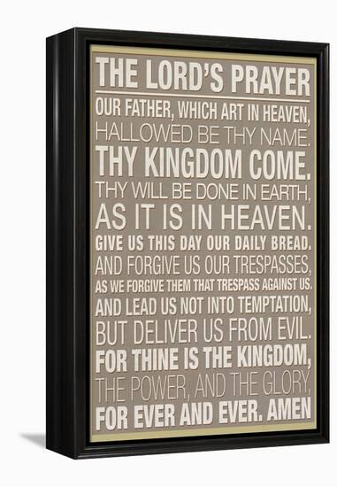 The Lord's Prayer-null-Framed Stretched Canvas