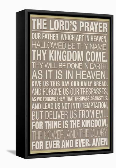 The Lord's Prayer-null-Framed Stretched Canvas