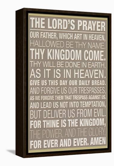 The Lord's Prayer-null-Framed Stretched Canvas