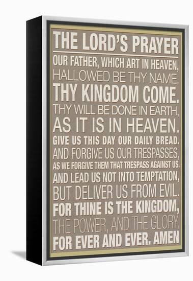 The Lord's Prayer-null-Framed Stretched Canvas