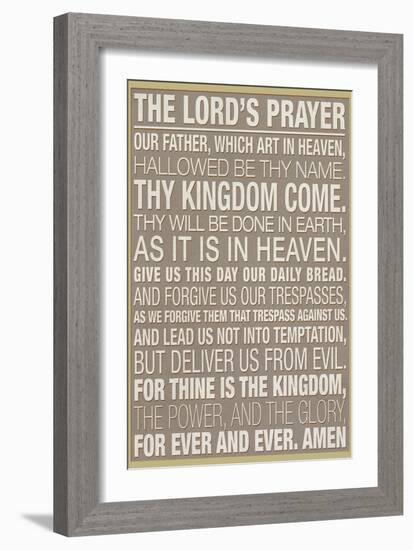 The Lord's Prayer-null-Framed Art Print
