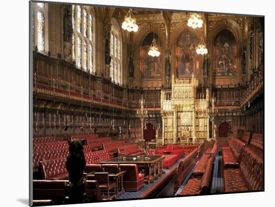 The Lords Chamber, House of Lords, Houses of Parliament, Westminster, London, England-Adam Woolfitt-Mounted Photographic Print