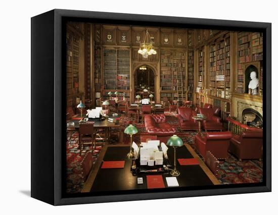 The Lords Library, Houses of Parliament, Westminster, London, England, United Kingdom-Adam Woolfitt-Framed Premier Image Canvas