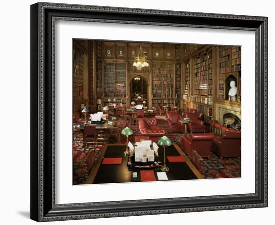 The Lords Library, Houses of Parliament, Westminster, London, England, United Kingdom-Adam Woolfitt-Framed Photographic Print