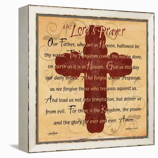 The Lords Prayer Cross-Diane Stimson-Framed Stretched Canvas