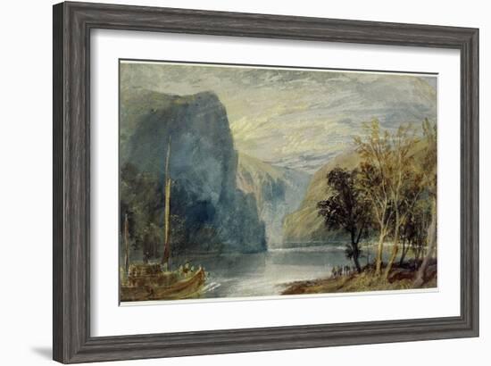 The Lorelei Rock, 1817-J. M. W. Turner-Framed Giclee Print