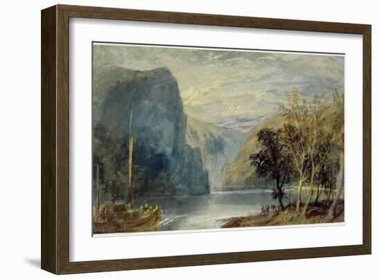 The Lorelei Rock, 1817-J. M. W. Turner-Framed Giclee Print