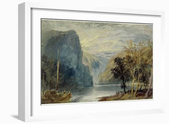 The Lorelei Rock, 1817-J. M. W. Turner-Framed Giclee Print