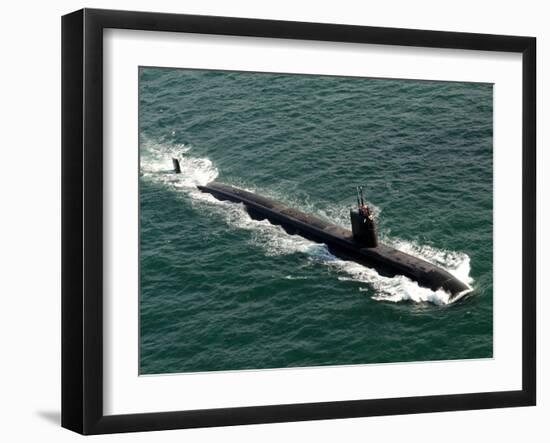 The Los Angeles-class Fast Attack Submarine USS Asheville-Stocktrek Images-Framed Photographic Print