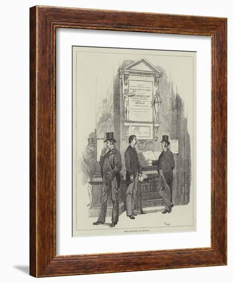 The Loss-Book at Lloyd's-William Douglas Almond-Framed Giclee Print