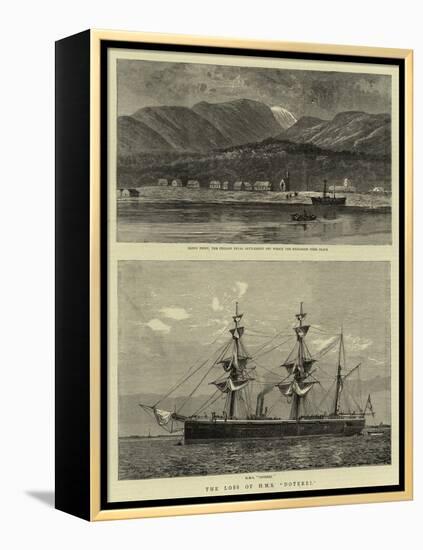 The Loss of H M S Doterel-William Lionel Wyllie-Framed Premier Image Canvas