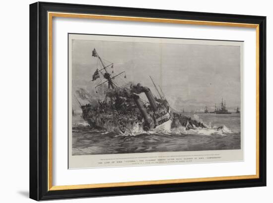 The Loss of HMS Victoria, the Flagship Sinking after Being Rammed by HMS Camperdown-William Lionel Wyllie-Framed Giclee Print