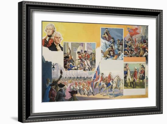 The Loss of the American Colonies-Severino Baraldi-Framed Giclee Print