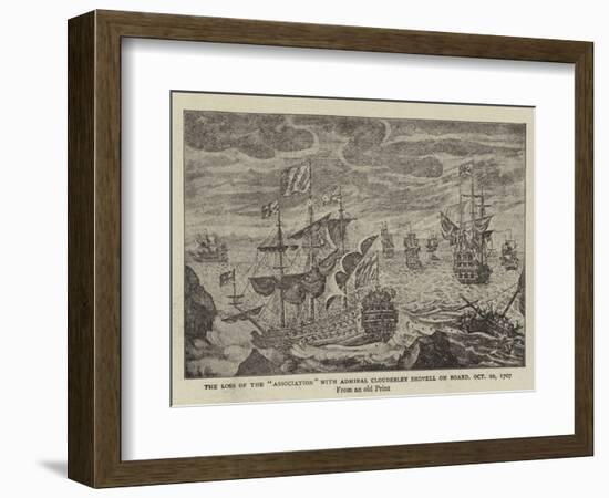 The Loss of the Association with Admiral Cloudesley Shovell on Board, 22 October 1707-null-Framed Giclee Print