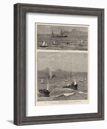 The Loss of the Cape Mail Steamship American-Joseph Nash-Framed Giclee Print