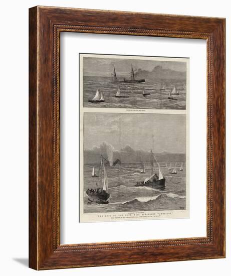 The Loss of the Cape Mail Steamship American-Joseph Nash-Framed Giclee Print