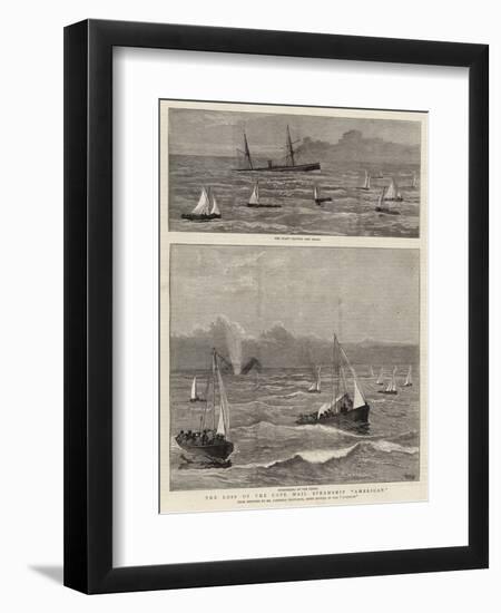 The Loss of the Cape Mail Steamship American-Joseph Nash-Framed Giclee Print