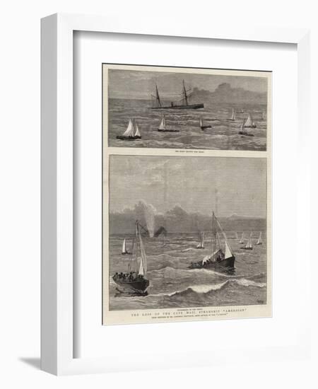 The Loss of the Cape Mail Steamship American-Joseph Nash-Framed Giclee Print