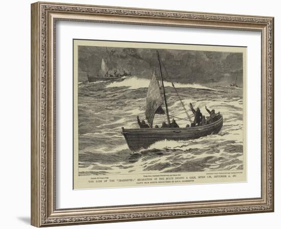 The Loss of the Jeannette, Separation of the Boats During a Gale, Seven Pm, 12 September 1881-William Lionel Wyllie-Framed Giclee Print