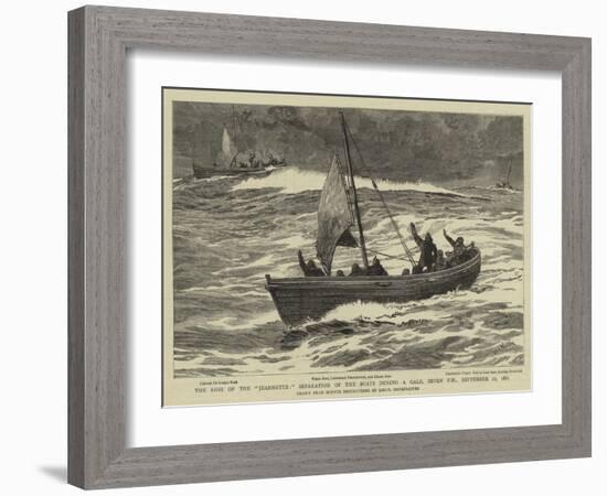 The Loss of the Jeannette, Separation of the Boats During a Gale, Seven Pm, 12 September 1881-William Lionel Wyllie-Framed Giclee Print