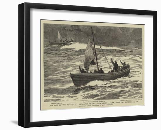 The Loss of the Jeannette, Separation of the Boats During a Gale, Seven Pm, 12 September 1881-William Lionel Wyllie-Framed Giclee Print