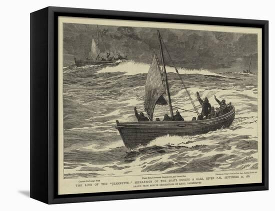 The Loss of the Jeannette, Separation of the Boats During a Gale, Seven Pm, 12 September 1881-William Lionel Wyllie-Framed Premier Image Canvas