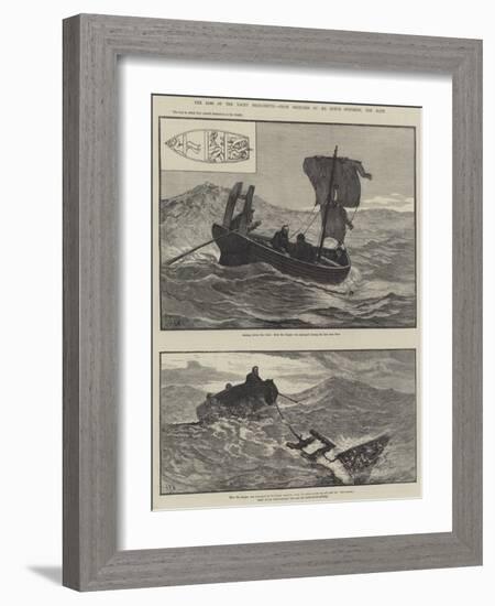 The Loss of the Yacht Mignonette-null-Framed Giclee Print