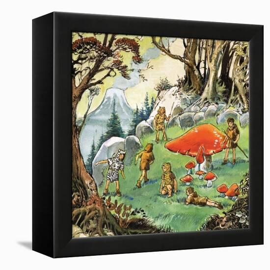 The Lost Boys, Illustration from 'Peter Pan' by J.M. Barrie-Nadir Quinto-Framed Premier Image Canvas