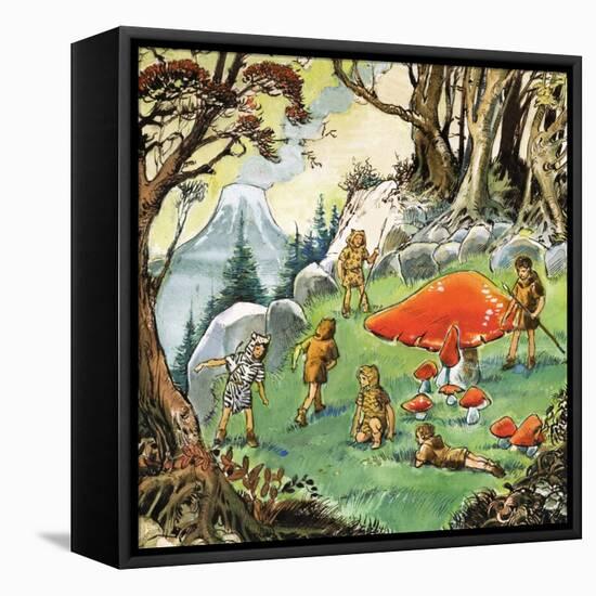 The Lost Boys, Illustration from 'Peter Pan' by J.M. Barrie-Nadir Quinto-Framed Premier Image Canvas