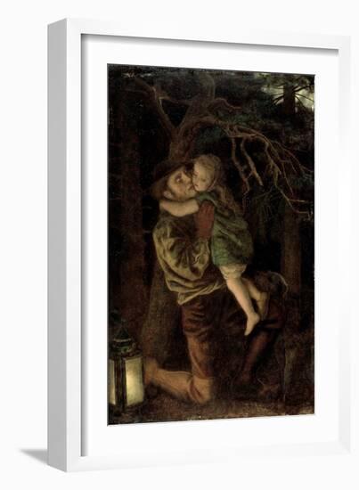 The Lost Child, 1866 (Oil on Canvas)-Arthur Hughes-Framed Giclee Print