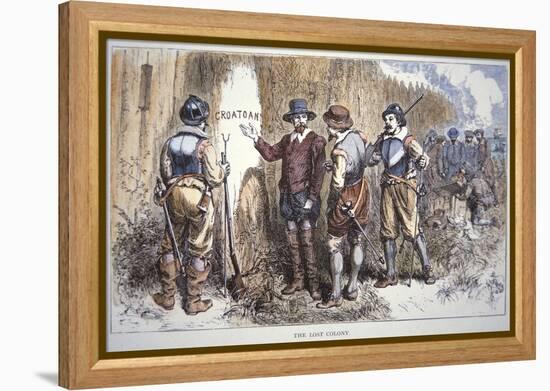 The Lost Colony of Roanoke (Colour Litho)-American-Framed Premier Image Canvas