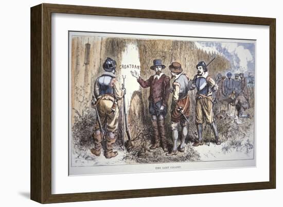 The Lost Colony of Roanoke (Colour Litho)-American-Framed Giclee Print