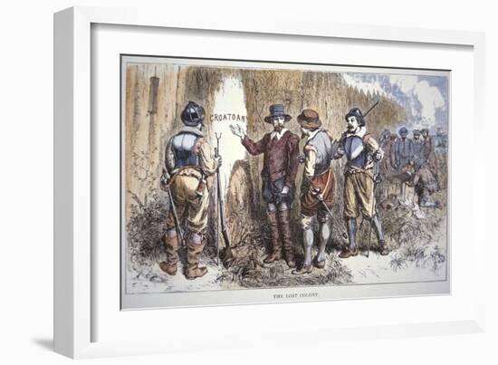 The Lost Colony of Roanoke (Colour Litho)-American-Framed Giclee Print