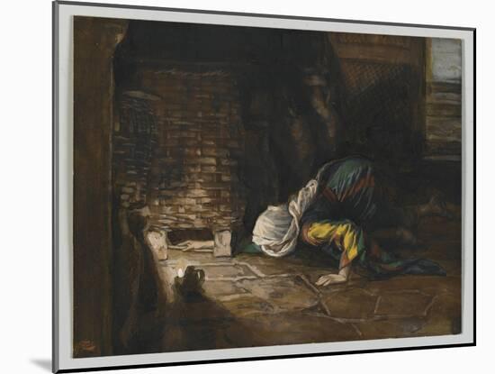 The Lost Drachma, Illustration from 'The Life of Our Lord Jesus Christ'-James Tissot-Mounted Giclee Print