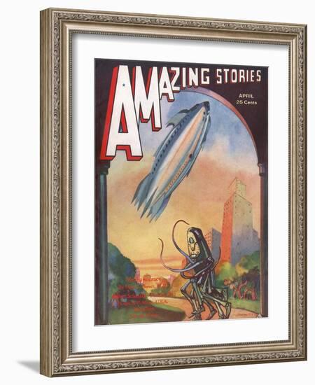 'The Lost Machine'-Leo Morey-Framed Art Print