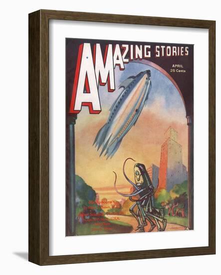 'The Lost Machine'-Leo Morey-Framed Art Print