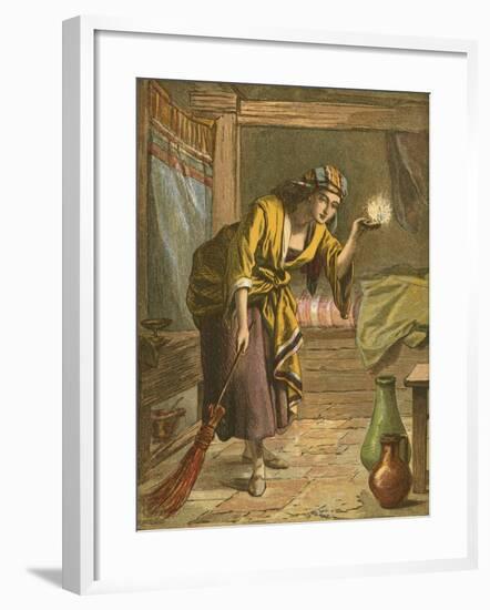 The Lost Piece of Silver-English School-Framed Giclee Print