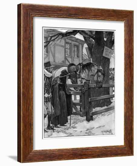 The Lost Trooper's Horse, 1887-Richard Caton Woodville II-Framed Giclee Print