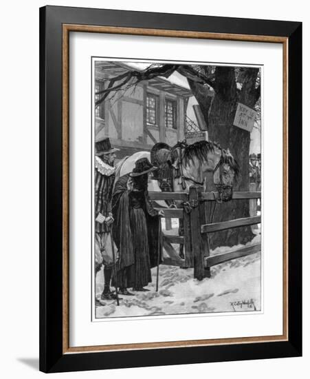 The Lost Trooper's Horse, 1887-Richard Caton Woodville II-Framed Giclee Print