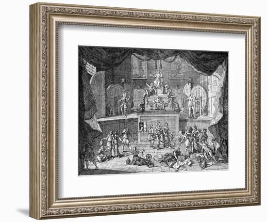 The Lottery, 1721-William Hogarth-Framed Giclee Print