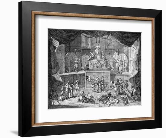 The Lottery, 1721-William Hogarth-Framed Giclee Print