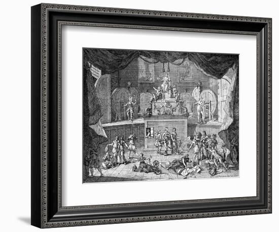 The Lottery, 1721-William Hogarth-Framed Giclee Print