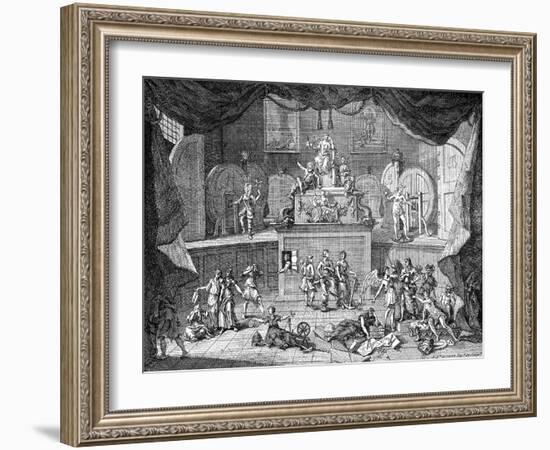 The Lottery, 1721-William Hogarth-Framed Giclee Print