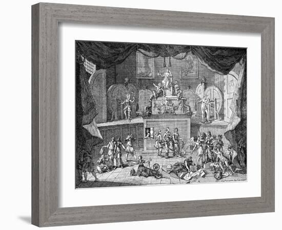 The Lottery, 1721-William Hogarth-Framed Giclee Print