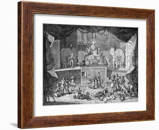 The Lottery, 1721-William Hogarth-Framed Giclee Print