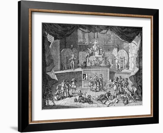 The Lottery, 1721-William Hogarth-Framed Giclee Print