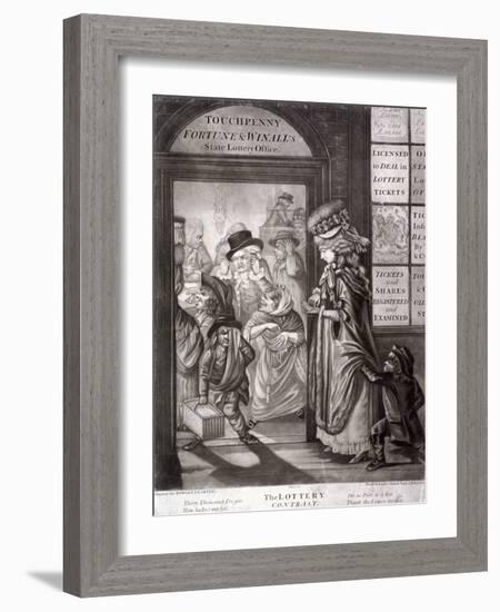 The Lottery Contrast, 1760-Robert Dighton-Framed Giclee Print